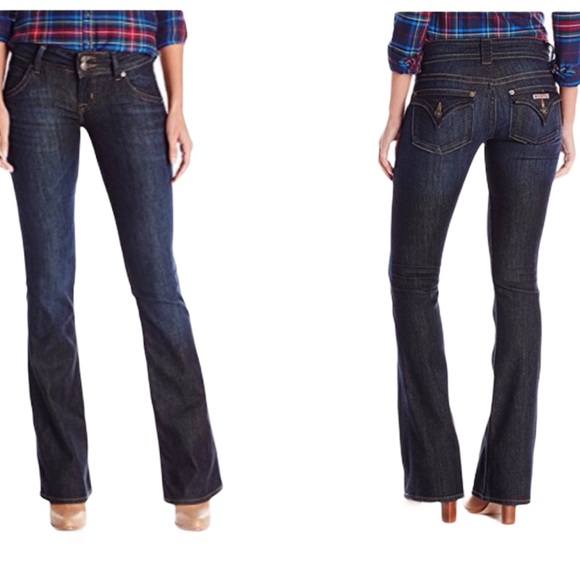 Hudson 26 Bootcut Denim Dark Jeans Flap Pockets - Picture 10 of 10